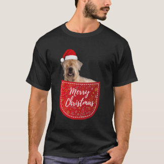 ポケットにホエテリア・クリスマスドッグを入れて Tシャツ