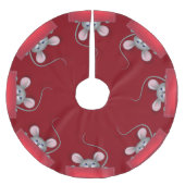 ポケットにマウス ブラッシュドポリエステルツリースカート (正面)