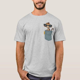 ポケットに入ったサル Tシャツ