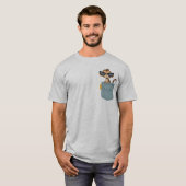 ポケットに入ったサル Tシャツ (正面フル)