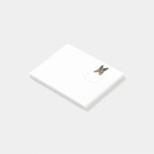 ポケットに入った愛らしい小さなオーストラリアの牛の犬 ポストイット (アングル)