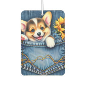 ポケットに入った犬 カーエアーフレッシュナー (正面)