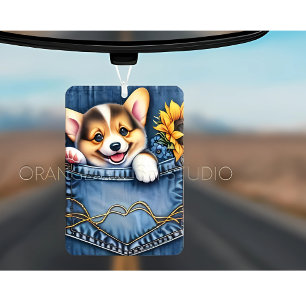 ポケットに入った犬 カーエアーフレッシュナー