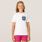 ポケットに目玉 Tシャツ (正面フル)