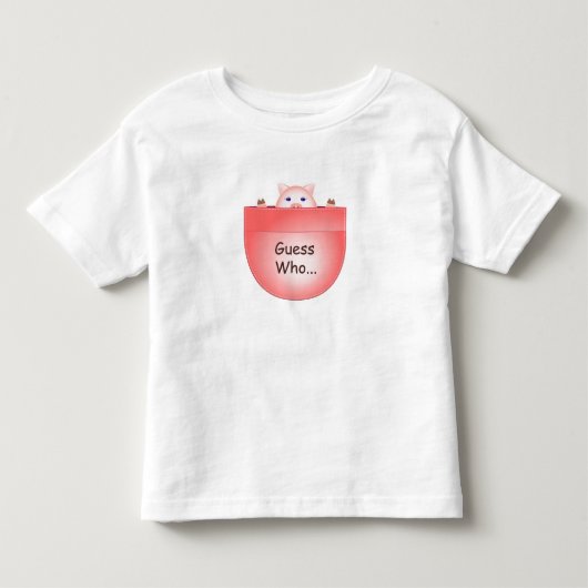 ポケットのコブタ トドラーTシャツ (正面)