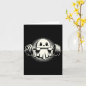 ポケットのユーモアあふれるゴースト・ワークアウト・ハーフ カード (黄色い花)