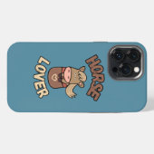 ポケットの中のかわいい馬 iPhoneケース (裏面横)
