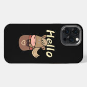 ポケットの中のかわいい馬 iPhoneケース (裏面横)