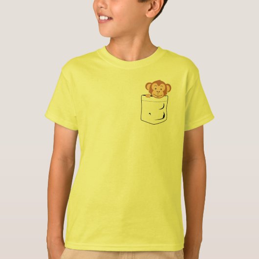 ポケットの中のサル Tシャツ (正面)