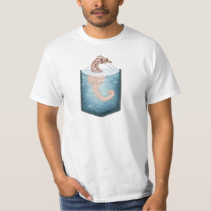 ポケットの中のタツノオトシゴ Tシャツ