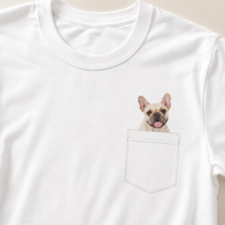 ポケットの中の犬｜カスタムペット写真 Tシャツ