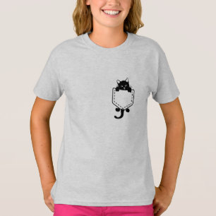 ポケットの中の猫 Tシャツ