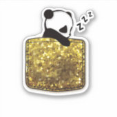 ポケットの中の眠っているパンダ シール (正面)