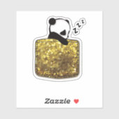 ポケットの中の眠っているパンダ シール (シート)