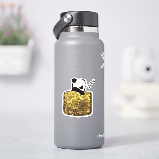 ポケットの中の眠っているパンダ シール (HydroFlask)