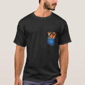 ポケットの中の面白いホットドッグ 7月4日 Tシャツ (正面)