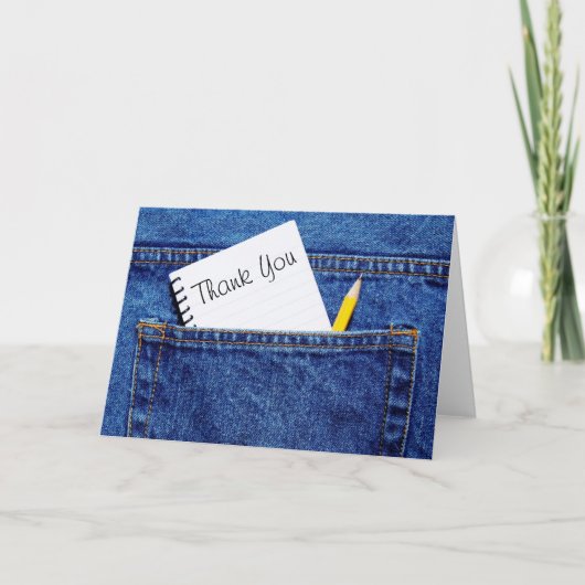 ポケットの感謝ノート サンキューカード (正面)