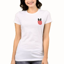 ポケットのBonjourのフレンチ・ブルドッグ