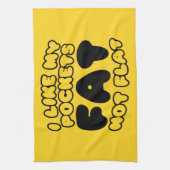 ポケットは平らにしないのが好きだ キッチンタオル (縦)