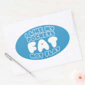 ポケットは平らにしないのが好きだ 楕円形シール (封筒)