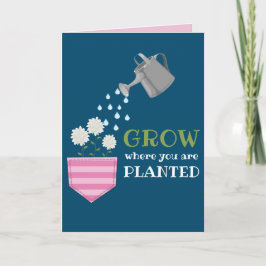 ポケットを植えた場所で成長す感動的る カード
