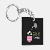 ポケットを植えた場所で成長す感動的る キーホルダー (正面左)