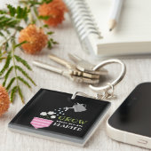 ポケットを植えた場所で成長す感動的る キーホルダー (正面右)