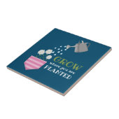 ポケットを植えた場所で成長す感動的る タイル (側面)