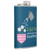 ポケットを植えた場所で成長す感動的る フラスク (右)