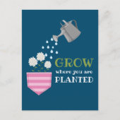 ポケットを植えた場所で成長す感動的る ポストカード (正面)