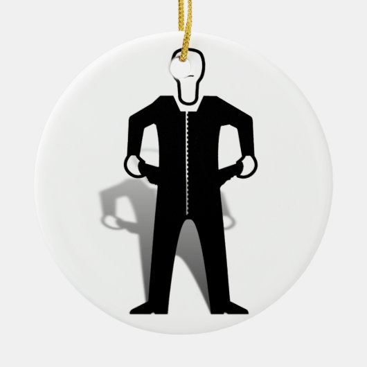 ポケットを空にする セラミックオーナメント (正面)