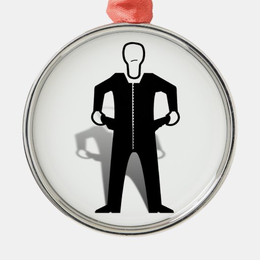 ポケットを空にする メタルオーナメント (正面)