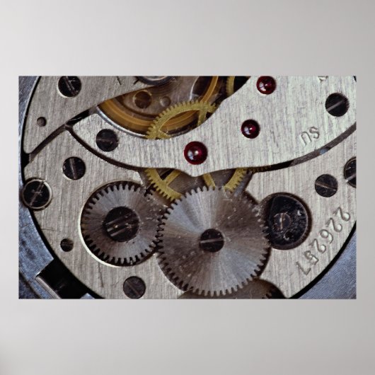 ポケットウォッチのテクスチャの機能 ポスター (正面)