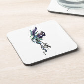 ポケットウォッチ付きマルディグラスマスク コースター (左側)