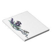 ポケットウォッチ付きマルディグラスマスク ノートパッド (アングル)