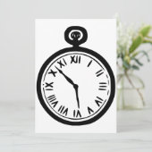 ポケットウォッチ招待状 招待状 (スタンド正面)