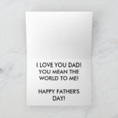 ポケットウォッチ父のデイカード(大プリント) カード (内部)