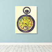 ポケットウォッチ キャンバスプリント (インサイチュ (ウッドフロア))