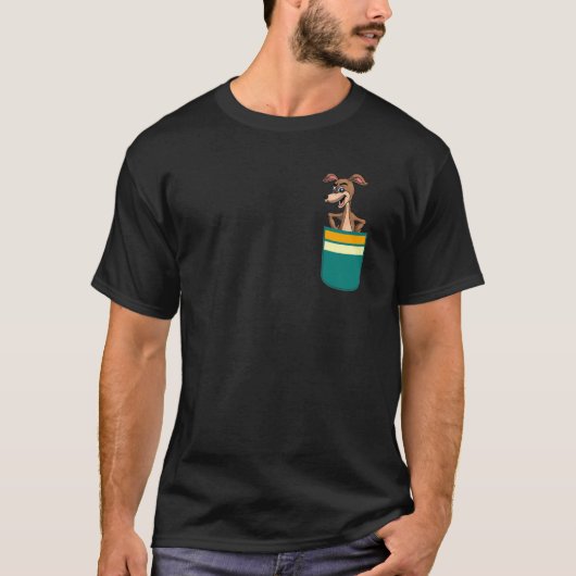 ポケットオーストラリア動物オージーカンガルー Tシャツ (正面)