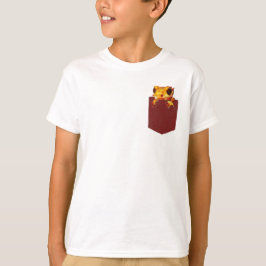 ポケットカラフルのTシャツのゲッコ Tシャツ