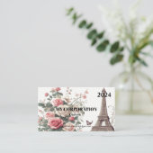 ポケットカレンダー2024 – パリ 名刺 (スタンド正面)