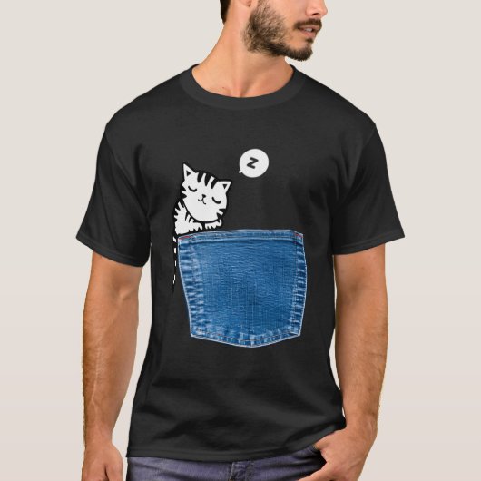 ポケットキャット Tシャツ (正面)