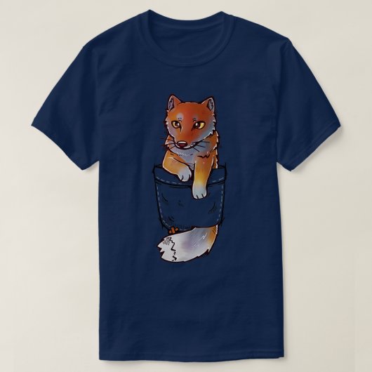 ポケットキュートチベットキツネ Tシャツ (デザイン正面)