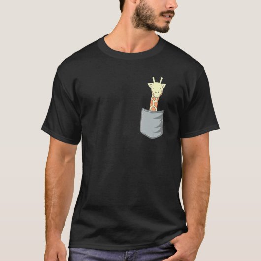 ポケットキリン動物サファリ Tシャツ (正面)