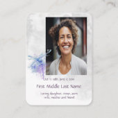 ポケットキープサケメモリアルメモリアルドラゴンフライ 名刺 (裏面)