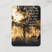 ポケットキープサケメモリアルモーニングサンシャインホース 名刺 (正面)