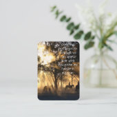 ポケットキープサケメモリアルモーニングサンシャインホース 名刺 (スタンド正面)