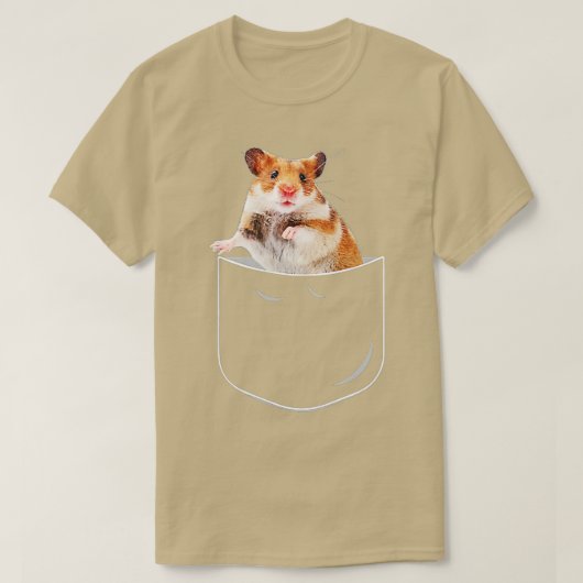 ポケットギフトおもしろいのハムスター Tシャツ (デザイン正面)