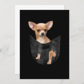 ポケットクリスマスに可愛いチワワ 案内状 (正面/裏面)