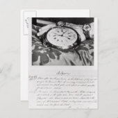 ポケットクロノメーターのファクシミリ ポストカード (正面/裏面)